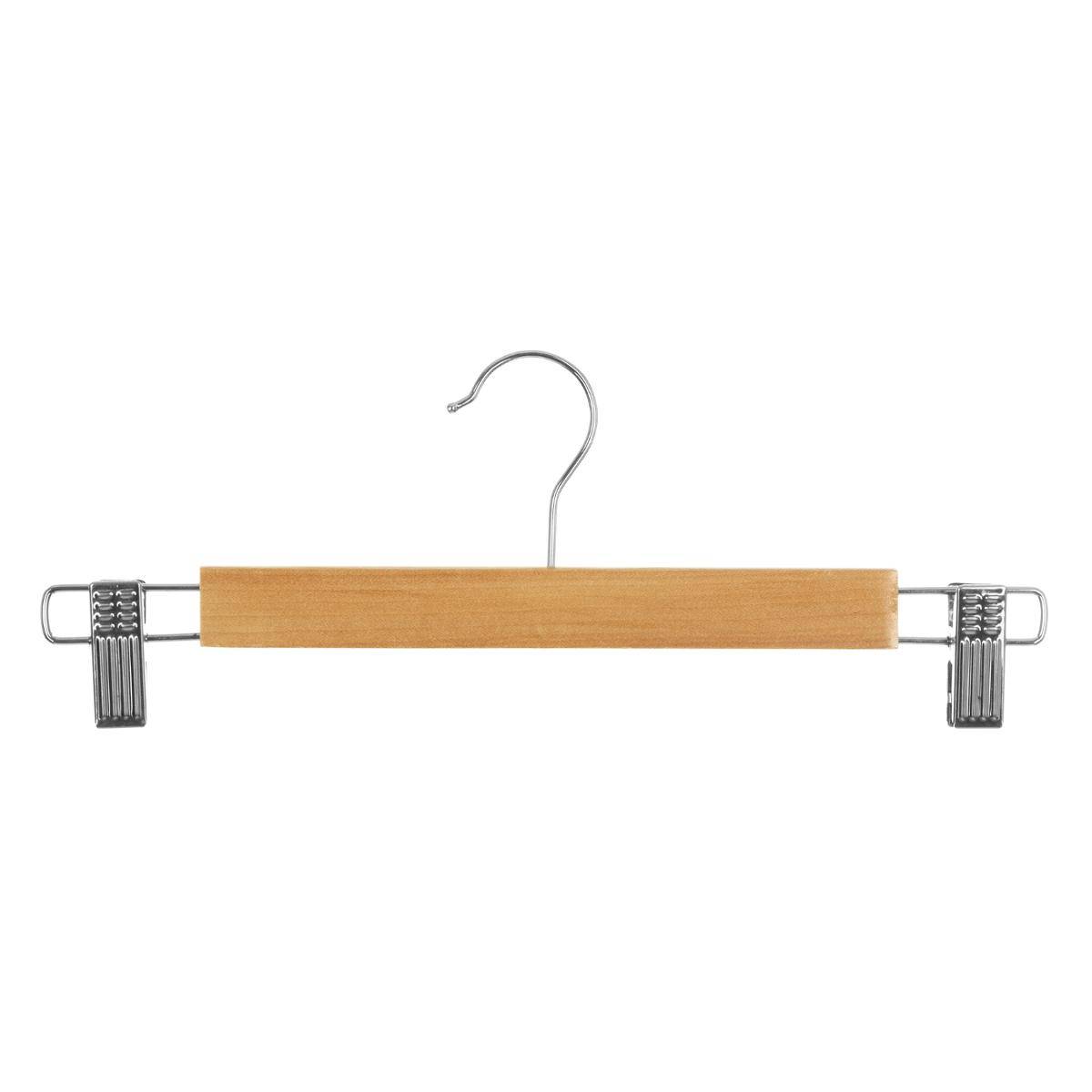 3 kleiderbügel mit metallklammern holz - 5five
