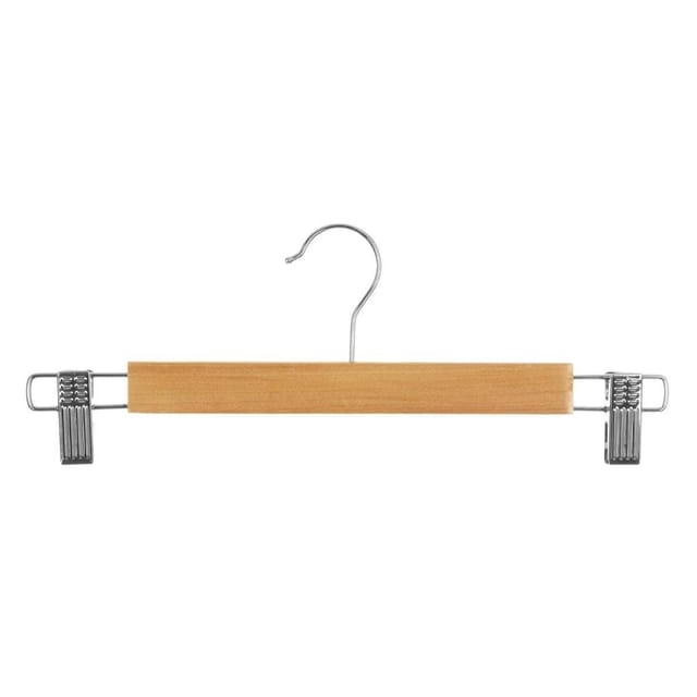 3 kleiderbügel mit metallklammern holz - 5five