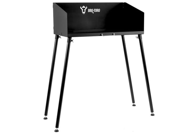 BBQ-Toro Stahltisch für Dutch Oven und Grillzubehör, Stahltisch für Bräter und Grillzubehör