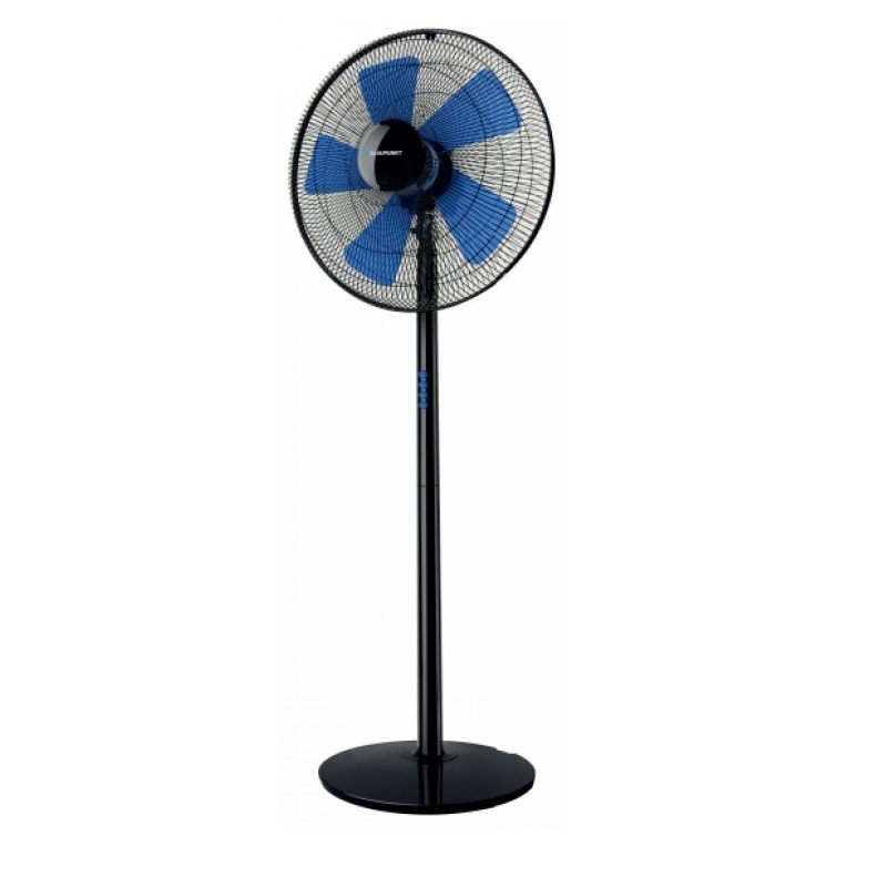 [gebraucht] Blaupunkt Bp2009 Fan De Standventilator 45w Mit 3 Geschwindigkeiten, 5 Flügel. Verstellbare Höhe 40cm Verstärkter Runder Sockel, Geräuschloser Ventilator, Schwarz.