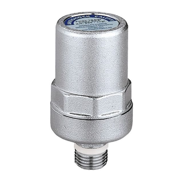Caleffi Antishock Wasserschlagdämpfer 525040 1/2', Messing-Gehäuse, verchromt