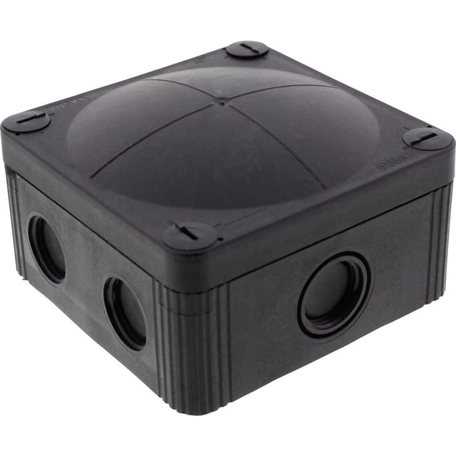 Wiska - 10105602 Abzweigkasten (l x b x h) 95 x 95 x 60 mm Schwarz (ral 9005) IP66/IP67 1 St.