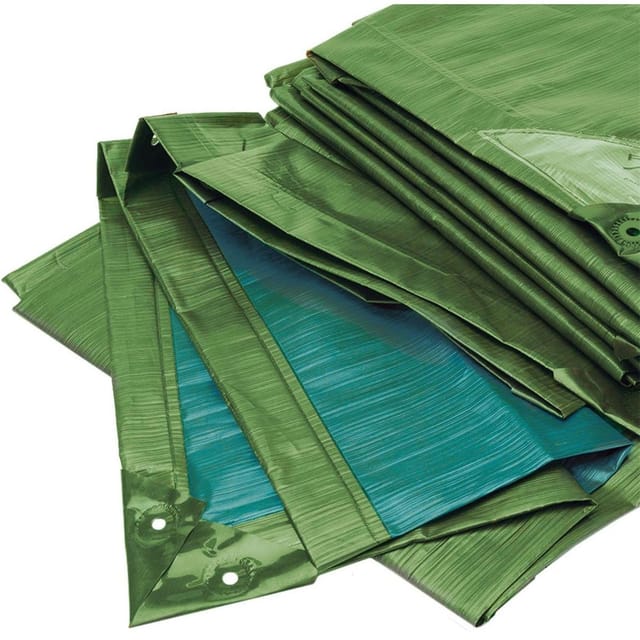 Abdeckplane rainexo, 150 g/m², 2x3 m, grün/blau