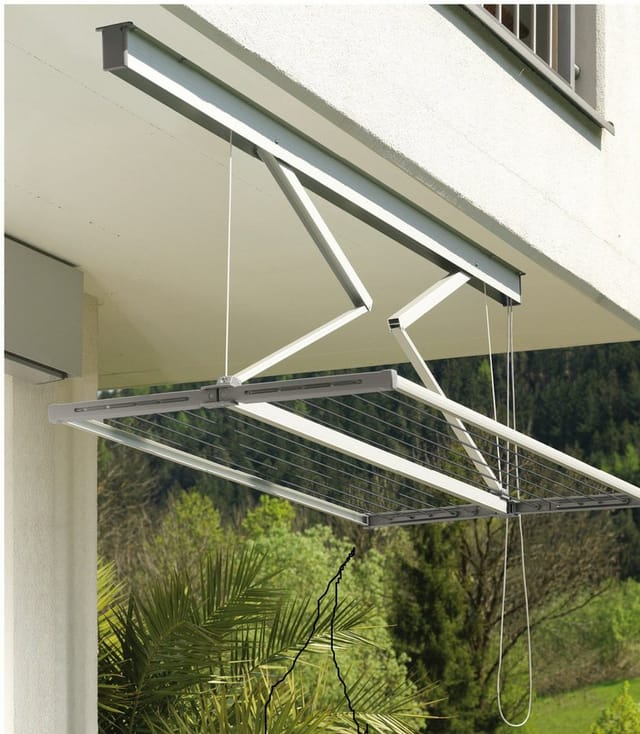 Juwel - Wäschetrockner Samba 200, hängender Wäscheständer, absenkbar bis 120 cm