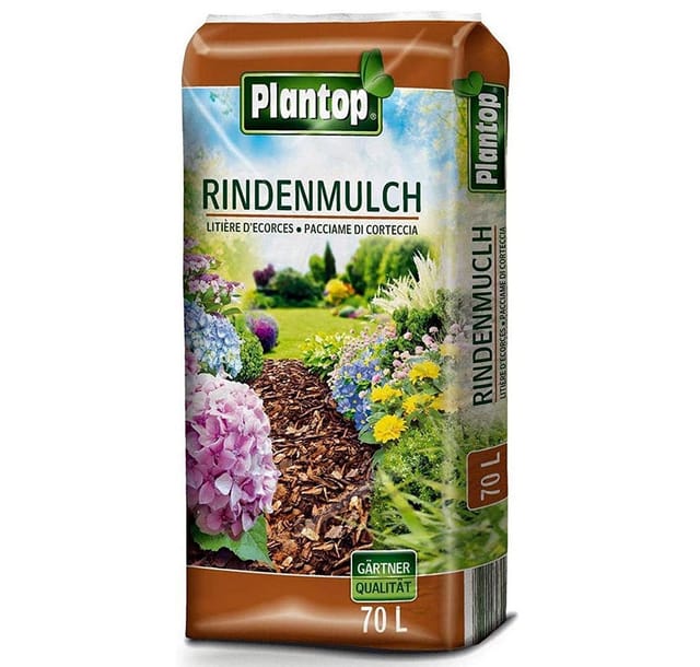 Rindenmulch Körnung 10-40mm, 70 Ltr - Plantop