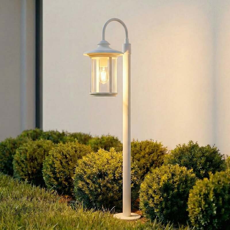 [gebraucht] B-ware Lindby Wegeleuchte Zayn Led Gartenleuchte Pollerleuchte Dimmbar Weiß 109cm Ip65