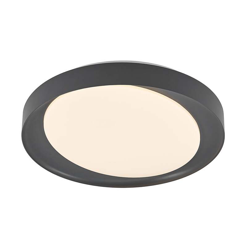 [gebraucht] B-ware Lindby Deckenleuchte Alyano Led Dimmbar Rgb Cct Fernbedienung 48cm Dunkelgrau