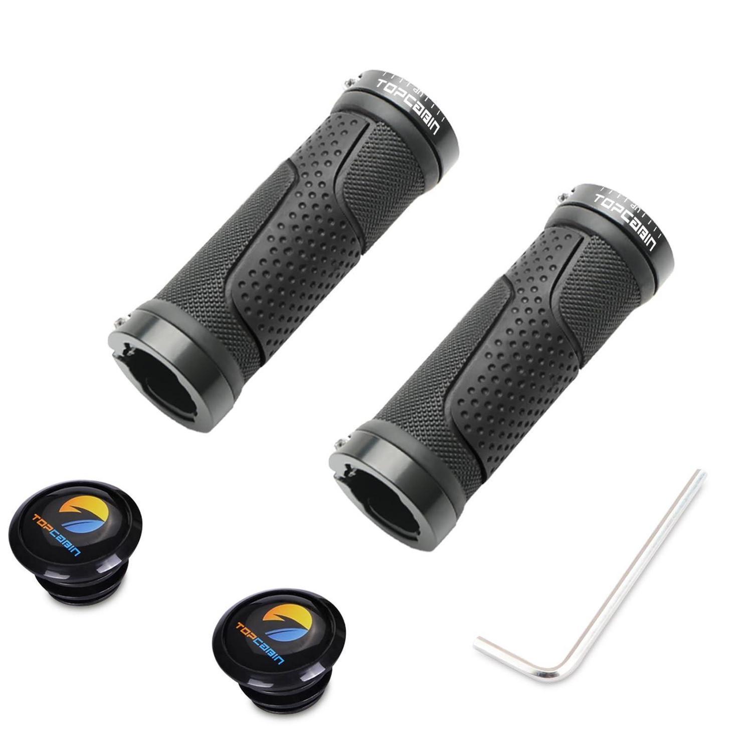 Fahrradgriffe Kurz 90mm Rutschfest Ergonomisch Für 22-23mm Lenker Grau
