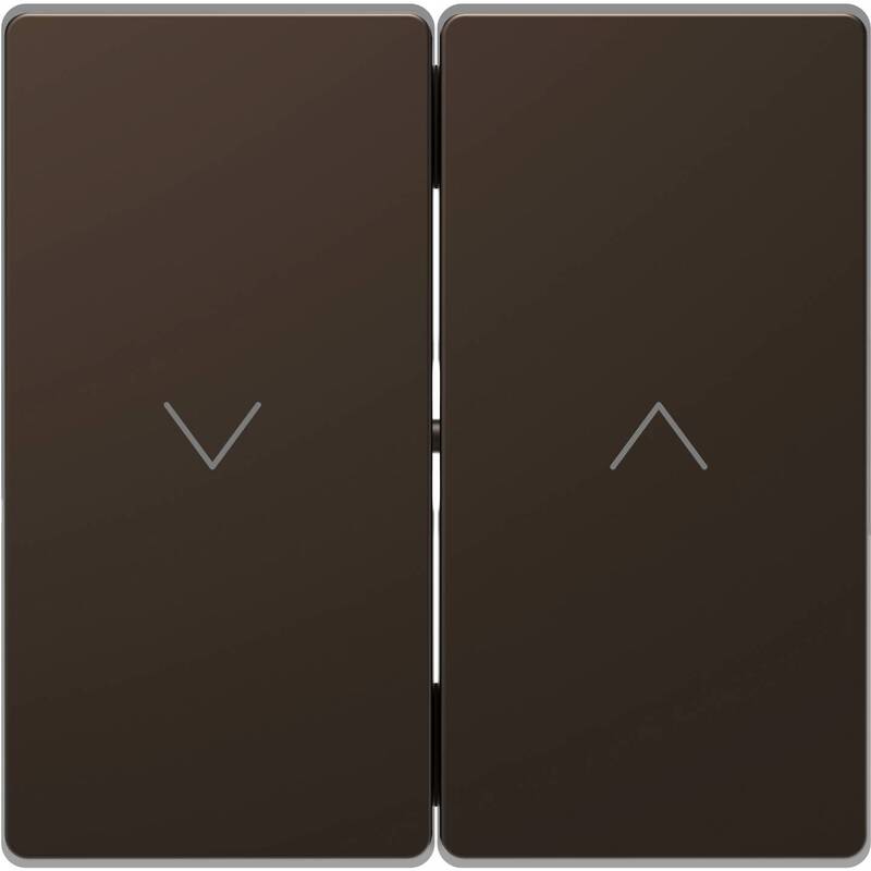 [gebraucht] B-ware Merten Wechselschalter Abdeckung System Design Mocca Meg3855-6052 1 Stück Metall