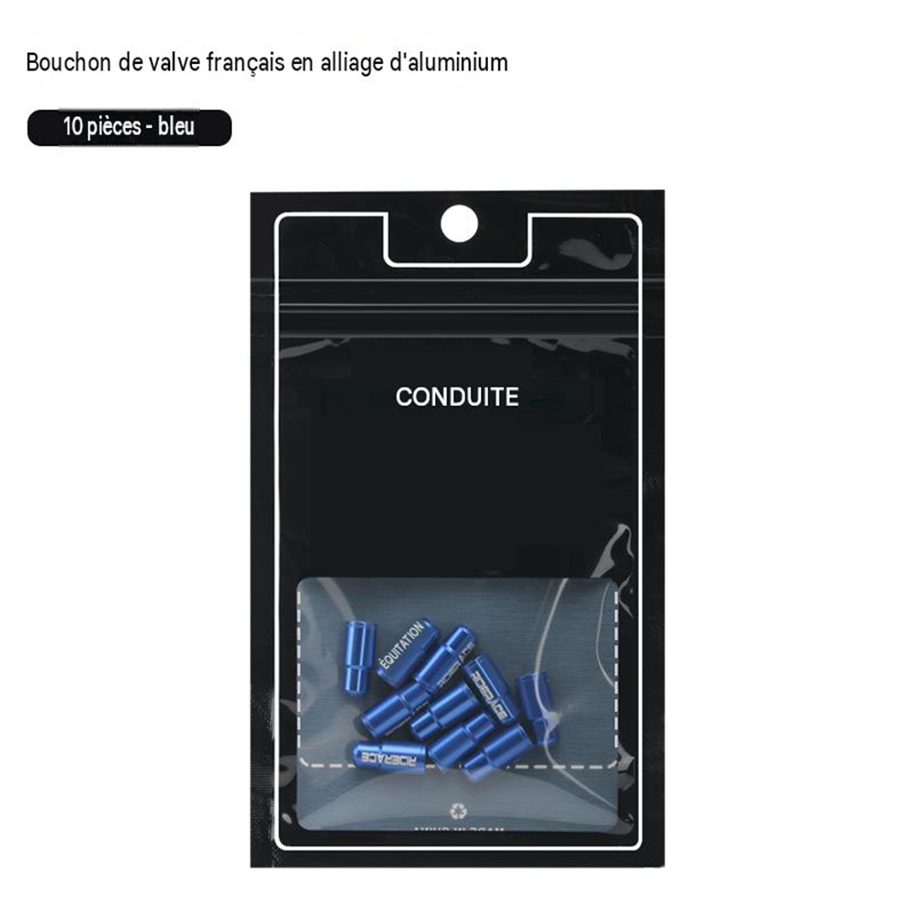 10 Aluminium-ventilkappen Für Presta-ventile, Staubdichte Stopfen, Zubehör Für Mountainbikes Und Rennräder, 10er-pack, Blau