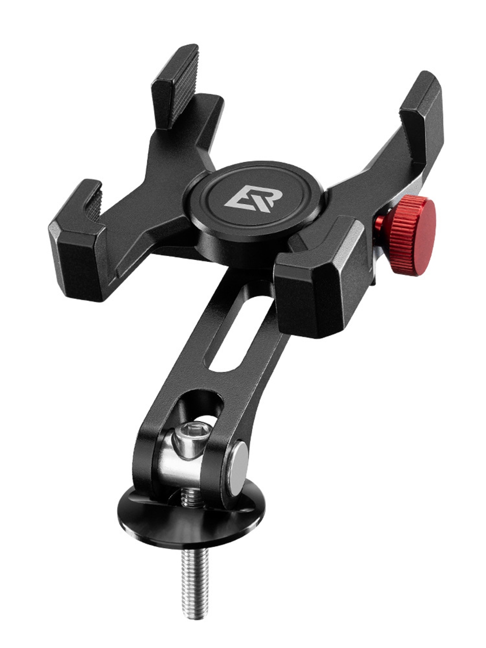 Handyhalterung Aus Aluminiumlegierung Für Fahrräder Und Motorräder, Gps-halterung Für Elektroroller, Verstellbare Lenkerabdeckungshalterung Mit Drehwinkel, Inklusive M5 X 45 Mm Schrauben.