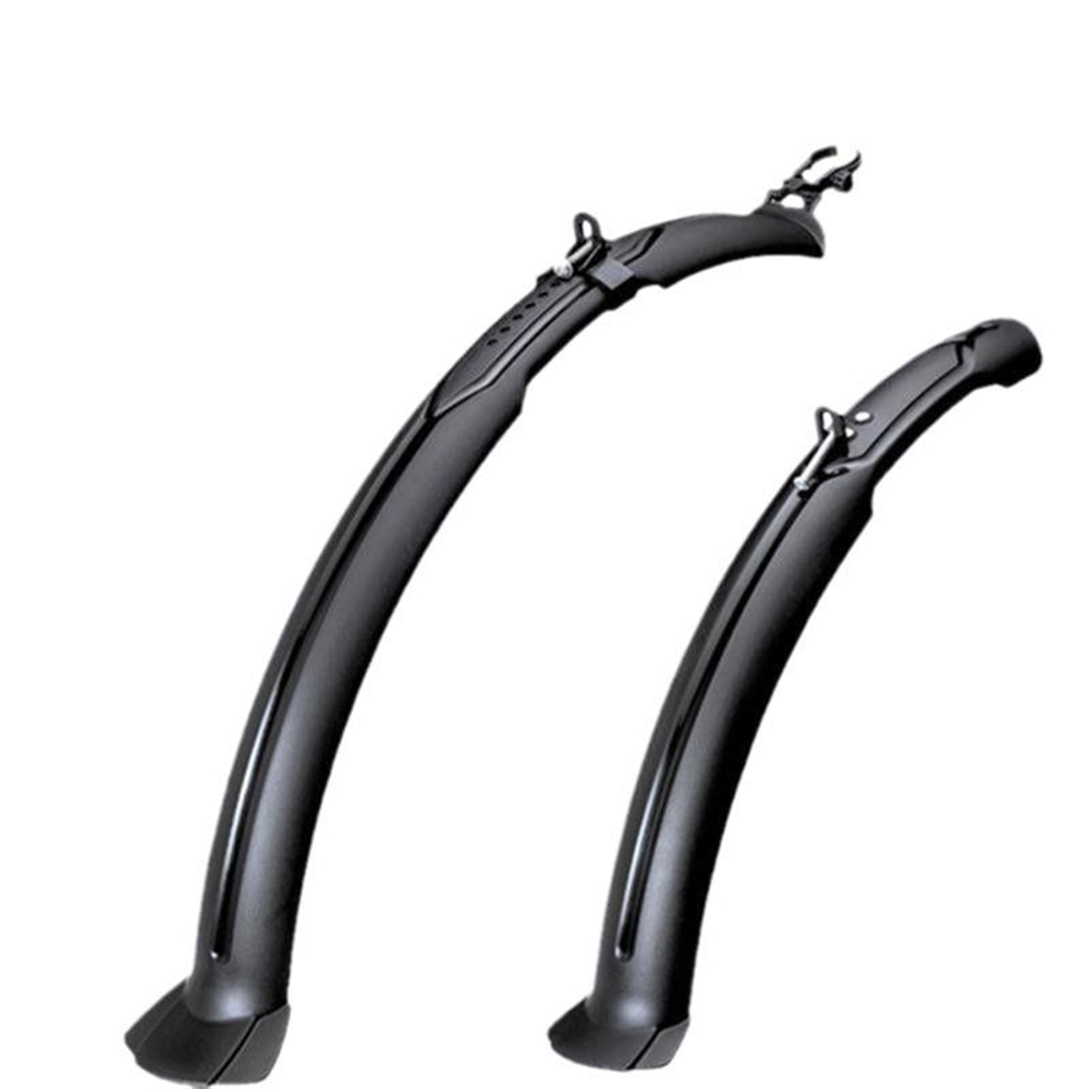 Universelle 26-zoll-mountainbike-schutzbleche, Vorne Und Hinten, Extra Breit Und Verlängert, Bieten Vollen Spritzschutz, All-terrain-schutzbleche, 1 Paar, Schwarz