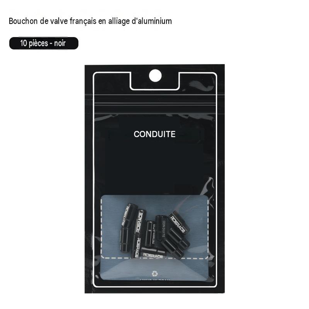10 Schwarze Aluminium-ventilkappen Für Presta-ventile, Staubdichte Stopfen, Zubehör Für Rennrad- Und Mountainbike-laufräder, Dekorative Ventilkappen