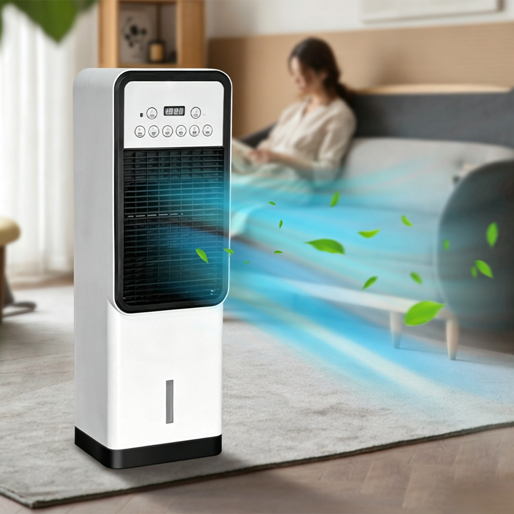 2-in-1 Multifunktions-luftkühler-ventilator – Mobiles Kühlgerät Mit Heizfunktion, Standventilator Für Zuhause Und Büro, 1 Stück, Weiß