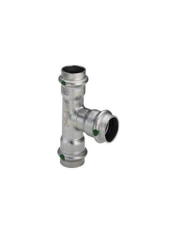 Viega - Sanpress Inox T-Stück 435929 18x15x18mm, Stahl nichtrostend, SC-Contur