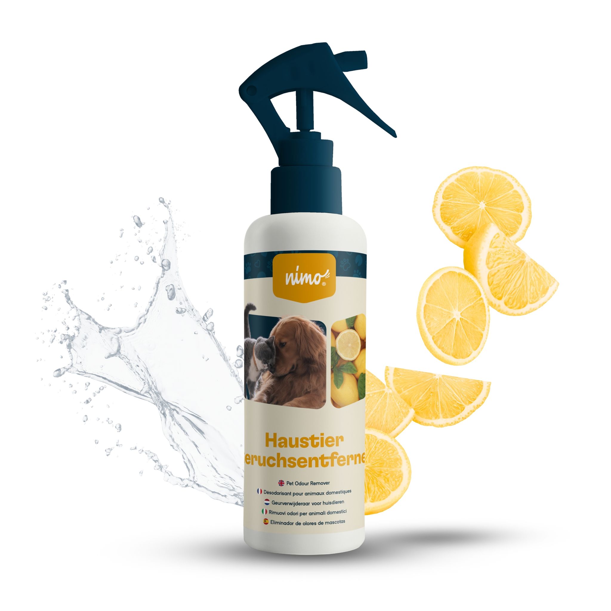 Nimo Haustier Geruchsentferner - Neutralisierendes Spray Gegen Gerüche Im Hauhalt - 0.5 L