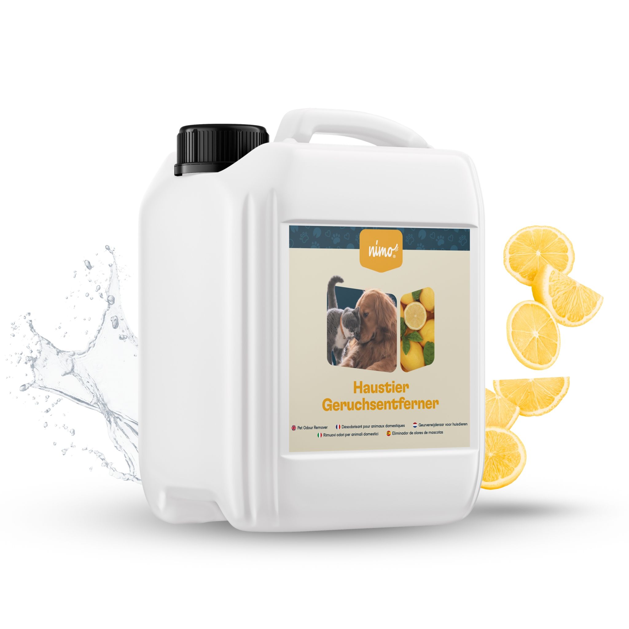 Nimo Haustier Geruchsentferner - Neutralisierendes Spray Gegen Gerüche Im Hauhalt - 2.5 L