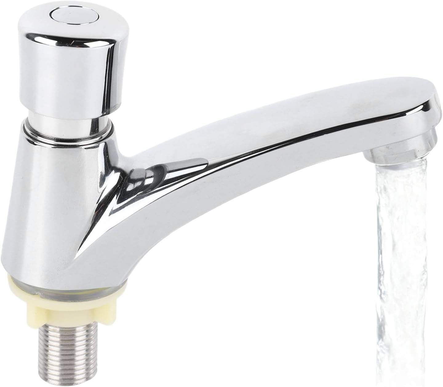 Wassersparender Druckknopf-wasserhahn Mit Verzögerungsfunktion, Es Wird Nur Kaltes Wasser Verwendet.