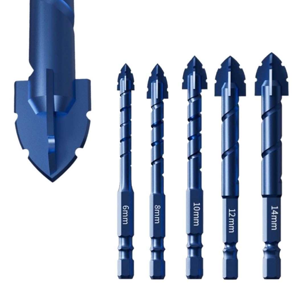 Trockenbohr-hartmetall-steinbohrer-set Für Fliesen, Beton Und Marmor.