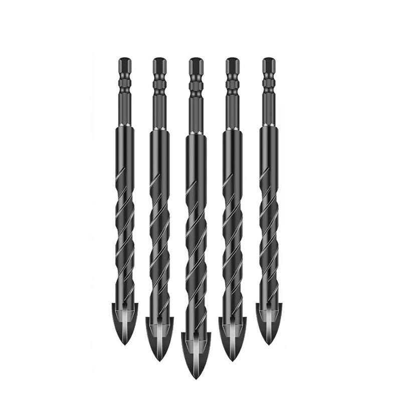 5 Professionelle Wolfram-bohrer (12,2 Mm) Für Verschiedene Materialien Wie Fliesen, Keramik, Glas, Porzellan, Beton, Zement, Holz Usw.