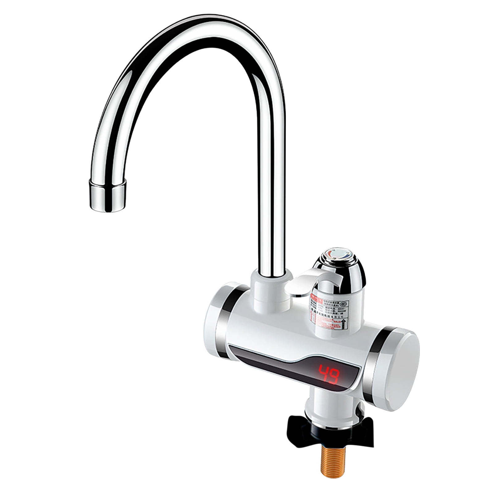 Warmwasserbereiter-armatur Mit Digitaler Led-temperaturanzeige, Durchlauferhitzer-armatur Für Küche Und Bad