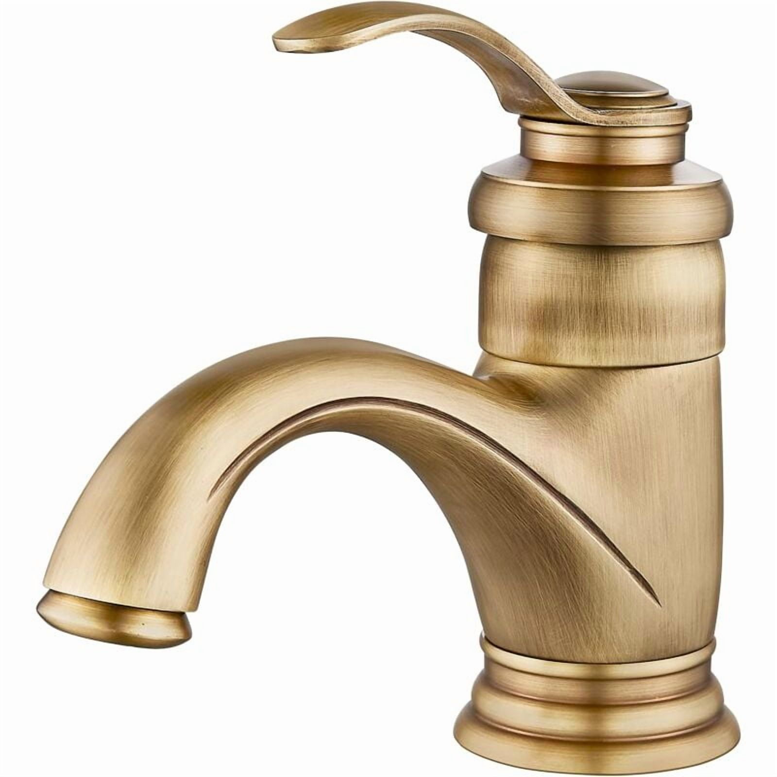 Waschtischarmatur, Retro-badarmatur, Einarmige Messing-waschtischarmatur, Moderne Waschtischarmatur Mit Warm- Und Kaltwasserregulierung.