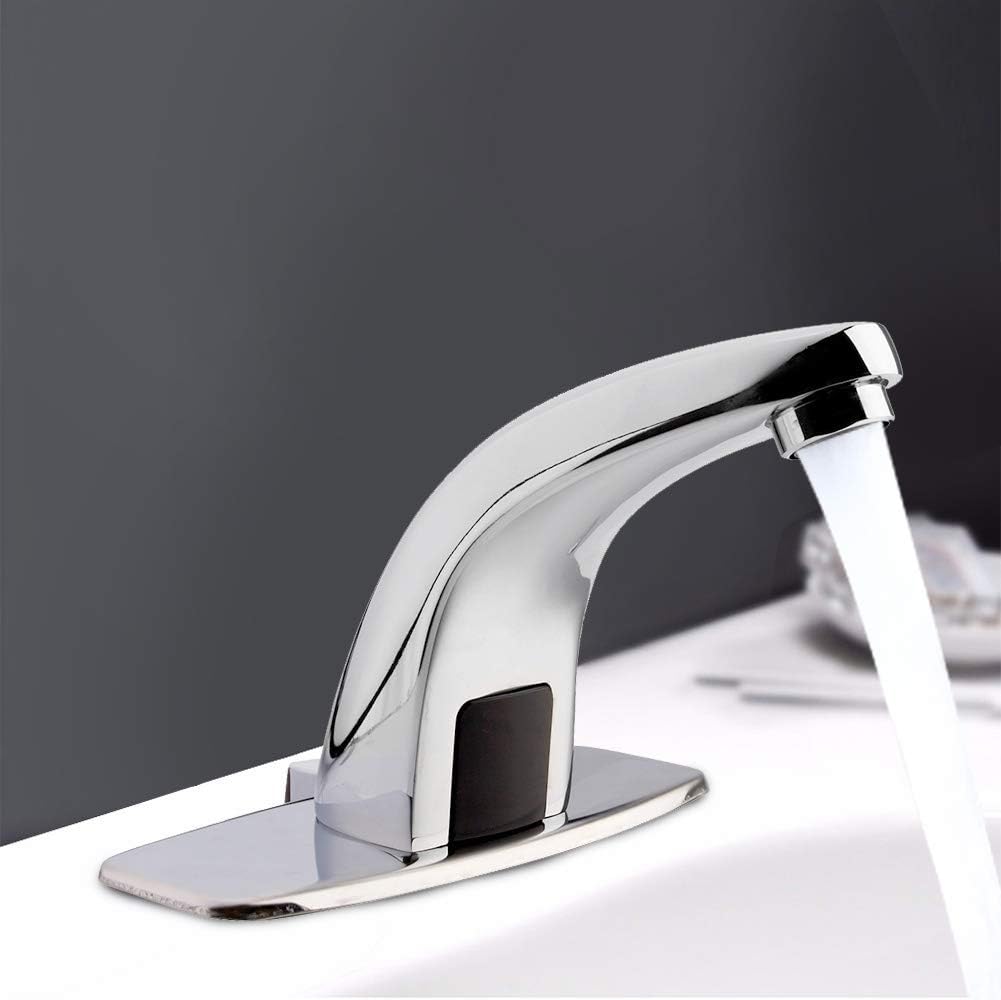 Automatischer Infrarot-sensor-wasserhahn Für Badezimmerwaschbecken, Wassersparendes Design, 30 Cm Erfassungsbereich, Geeignet Für Küchenspülen.