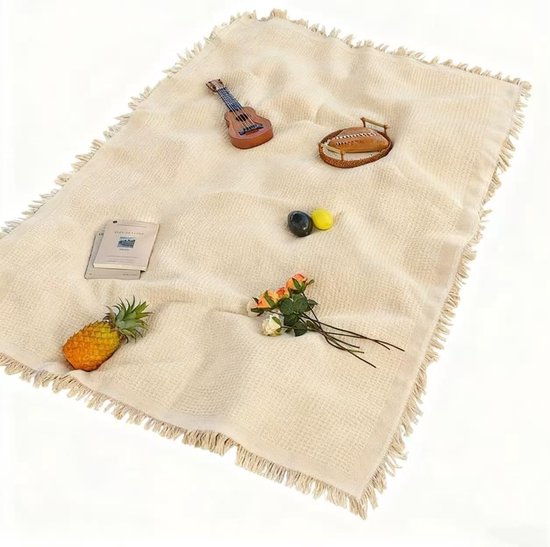Picknickdecke – 90 X 150 Cm, Extra Große, Tragbare Outdoor-matte Für Strand Und Camping – Karamell