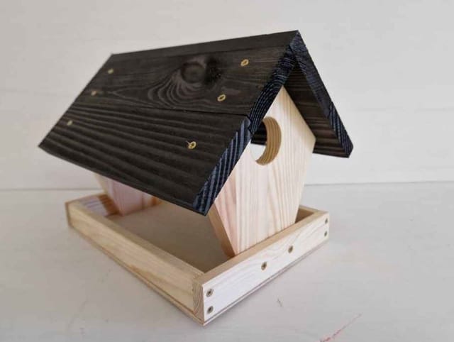Leon - Vogelhaus aus Holz natur