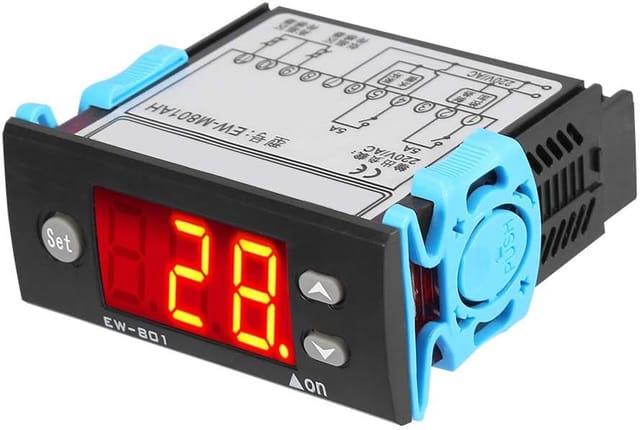 Ej.life - Solarheizungsregler, Solarthermostatschalter, Differenztemperaturregler für Solarwarmwasser