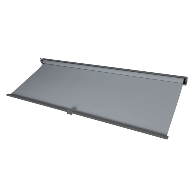 HHG - neuwertig] Seitenwand für Pergola 789, Pavillon Rollo Ersatzseitenwand, Stoff/Textil 3x3,7m anthrazit