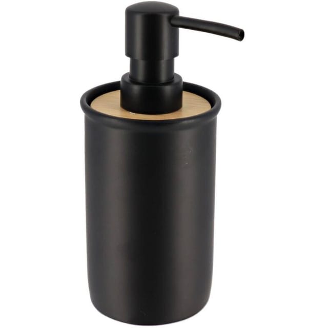 Tendance - Seifenspender aus bambus-polyresin 260 ml - schwarz