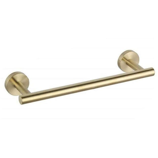 Toallero De Barra Con Perforación, Acero Inoxidable 304, Toallero De Baño, Níquel Cepillado, Dorado, 30 Cm