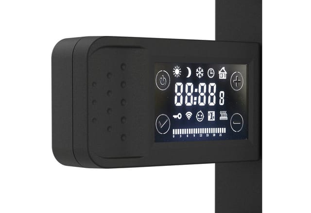 Pro.tec - Elektrischer Handtuchheizkörper Ringebu 120x50cm Schwarz [ ]
