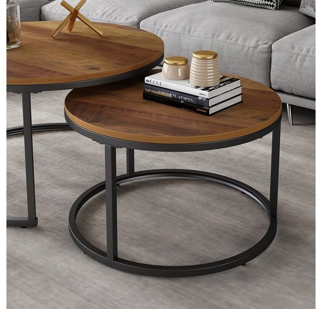 Vicco - Couchtisch-Set Montreal, Holz, 77 x 40 cm 2 Teile
