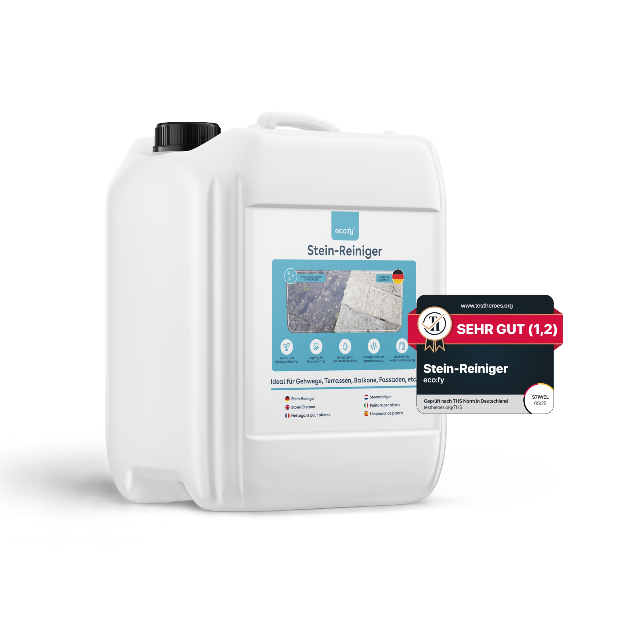 Eco:fy Stein-reiniger - Säure- Und Chlorfreier Intensivreiniger - 10 L