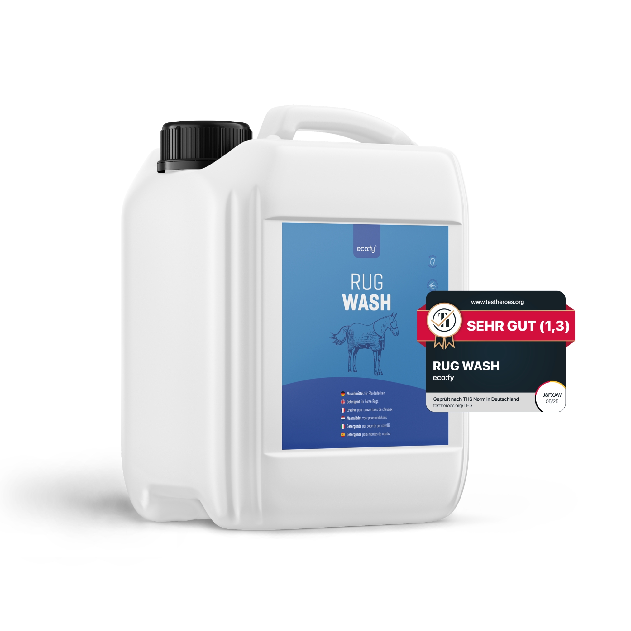 Eco:fy Pferdedecken Waschmittel - Rug Wash, Deckenwaschmittel Für Synthetik & Baumwolle - 2.5 L