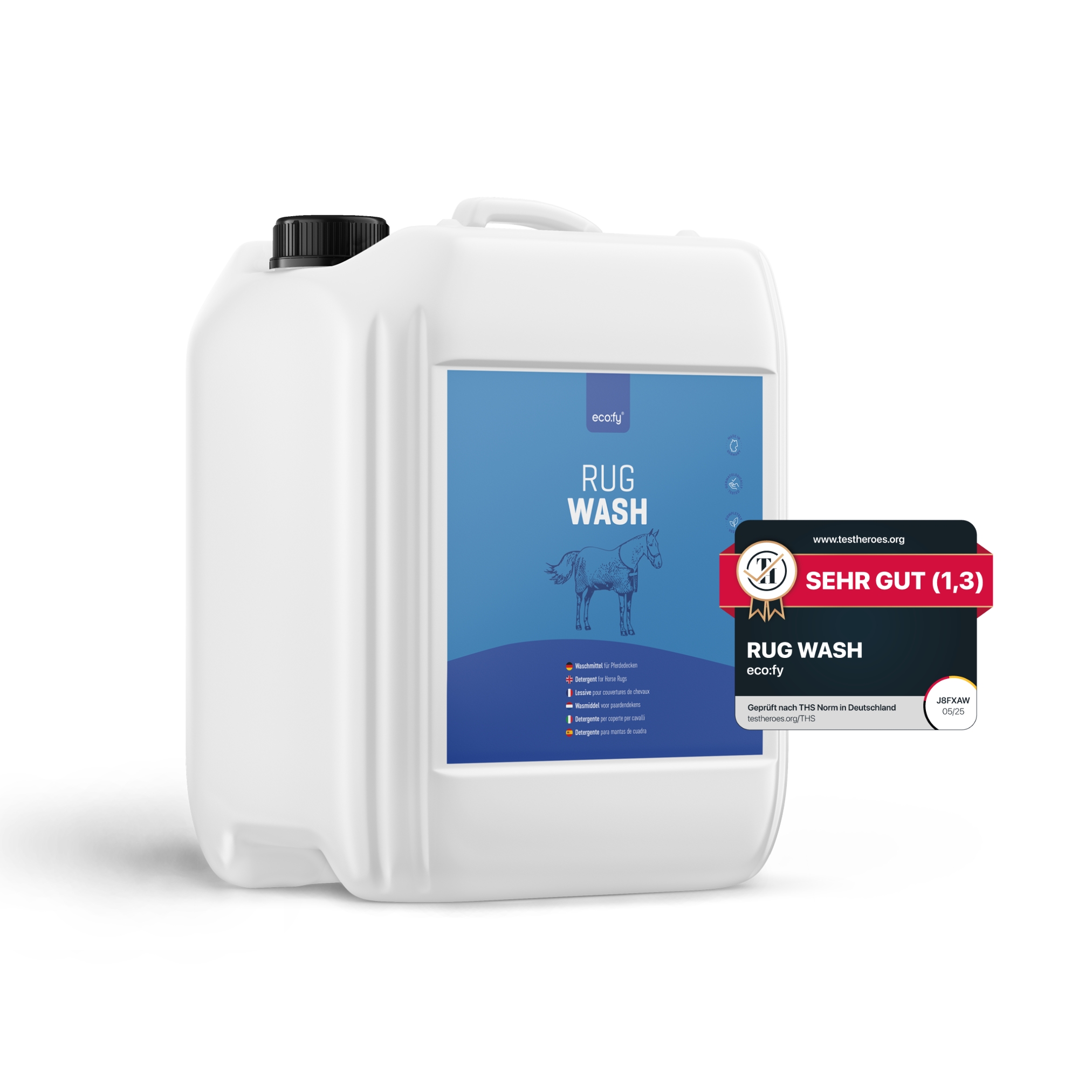 Eco:fy Pferdedecken Waschmittel - Rug Wash, Deckenwaschmittel Für Synthetik & Baumwolle - 10 L