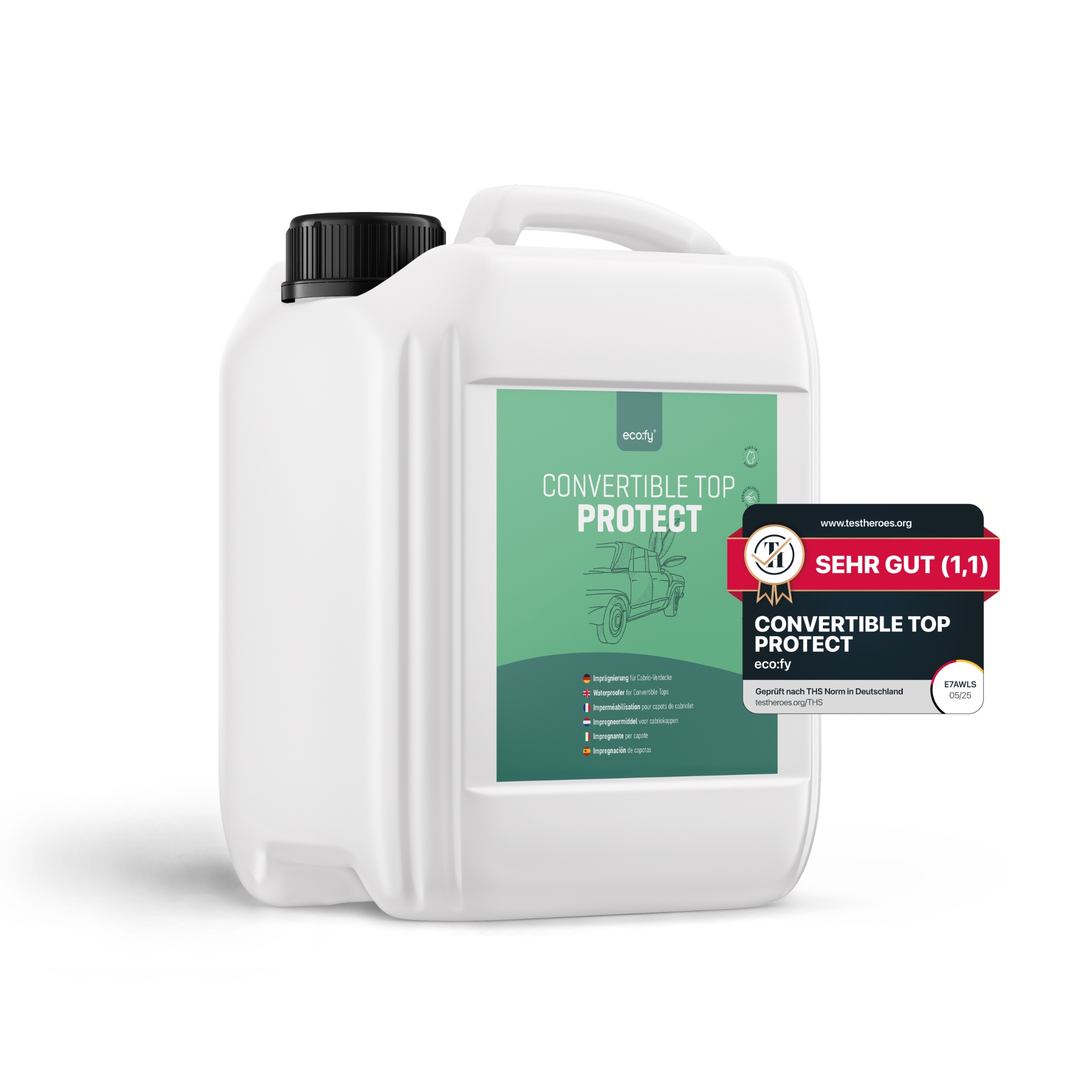 Eco:fy Cabrio-verdeck-imprägnierung - Wasserabweisende Behandlung Für Das Dach - 2.5 L
