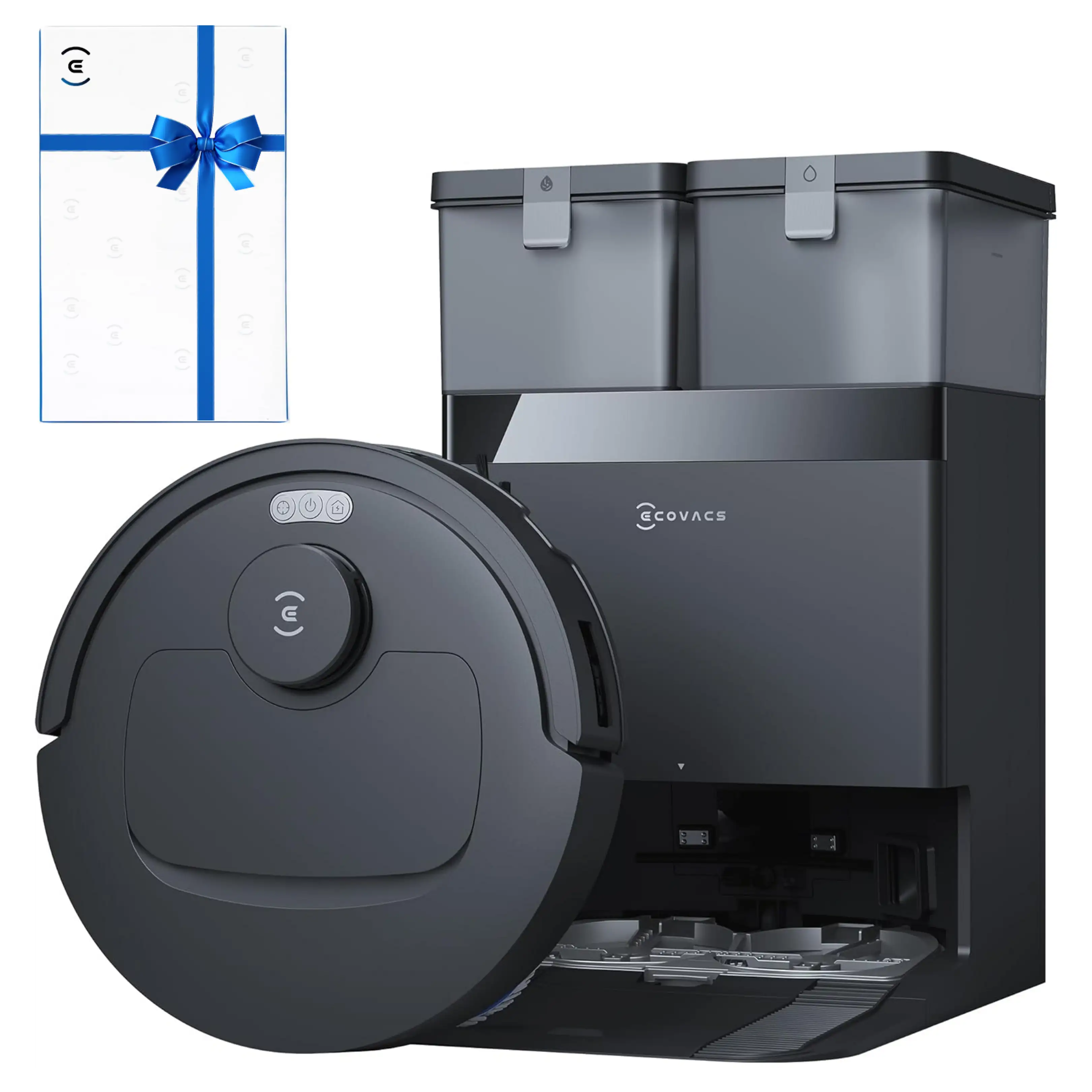 Ecovacs Deebot T30e Omni Saugroboter Mit Wischfunktion, 25.000 Pa Saugkraft
