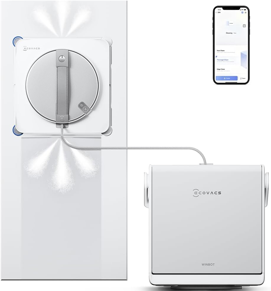 Ecovacs Winbot W2s Omni Fensterreinigungsroboter, Mit 6-in-1-multifunktionsstation