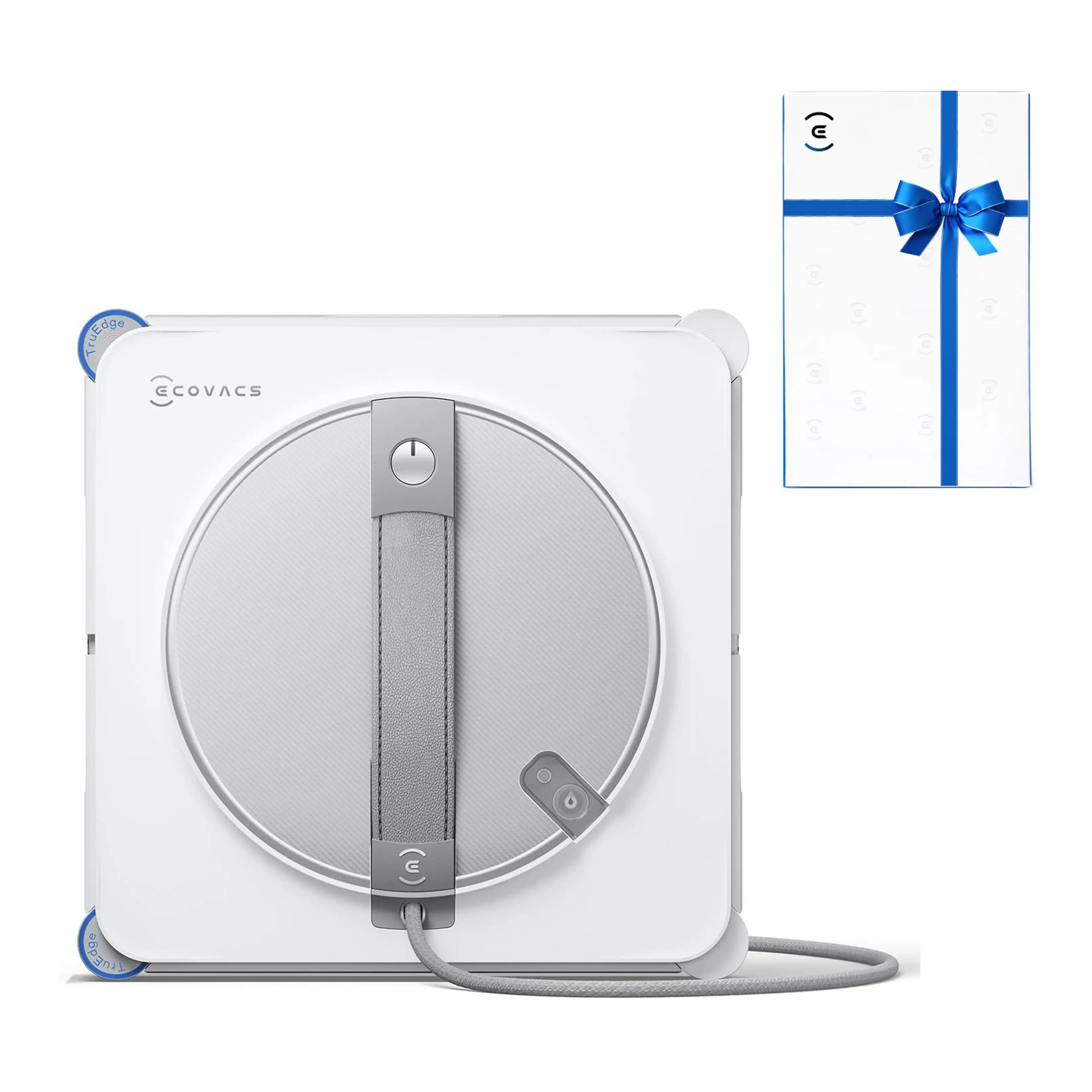Ecovacs Winbot W2s Fensterputzroboter, Intelligente Bis-an-den-rand-reinigung Truedge™ Schrubber,