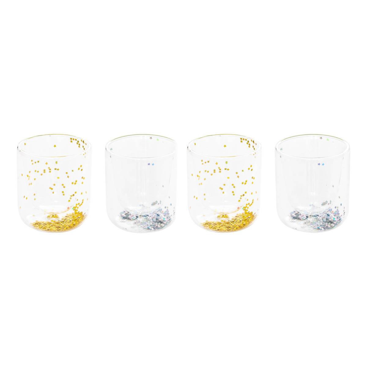 Koffer 4 Mug Clea 20cl Gold Silber - Feeric Lights & Christmas