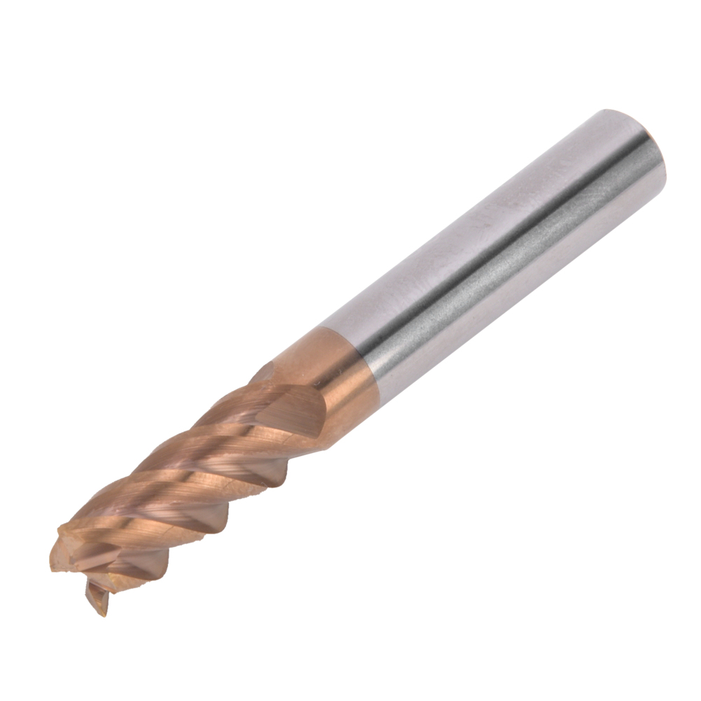 Wolframstahl-fräser, 4-schneidig, Beschichtet, Schaftfräser Für Die Metallbearbeitung, Hrc60°d8604t