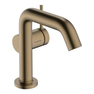 Hansgrohe - Tecturis s - Waschtischarmatur mit Push-Open-Ablaufgarnitur, CoolStart, EcoSmart, Bronze gebürstet 73322140