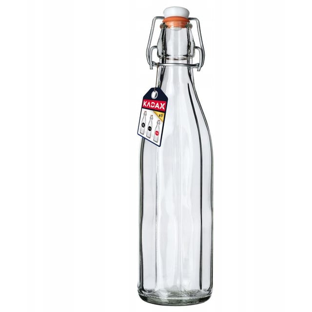 KADAX Universale Flasche mit Bügelverschluss, Bügelflasche, 500ml, 1 Stück