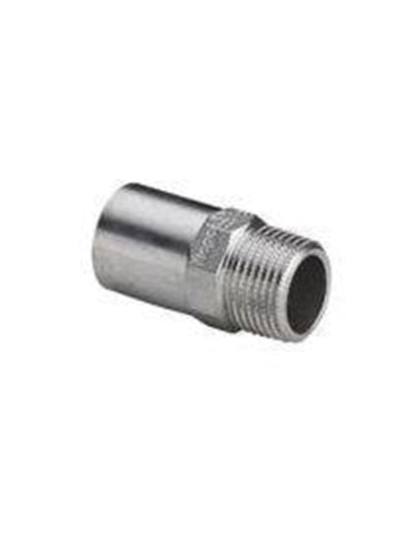 Viega - Sanpress Inox Einsteckstück 436735 22mmxR 1/2, Stahl nichtrostend, Mehrkant