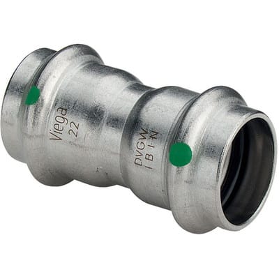 VIEGA Muffe Sanpress Inox Edelstahl 42mm