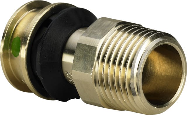 Viega Raxofix Übergangsstück 646349 32xR 1, mit SC-Contur, Rotguss