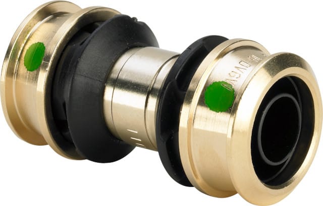 Raxofix Kupplung 646905 40x32mm, mit SC-Contur, Siliziumbronze - Viega